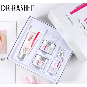 DR Rashel White Skin, Kit de 4 piezas para blanquear y atenuar manchas