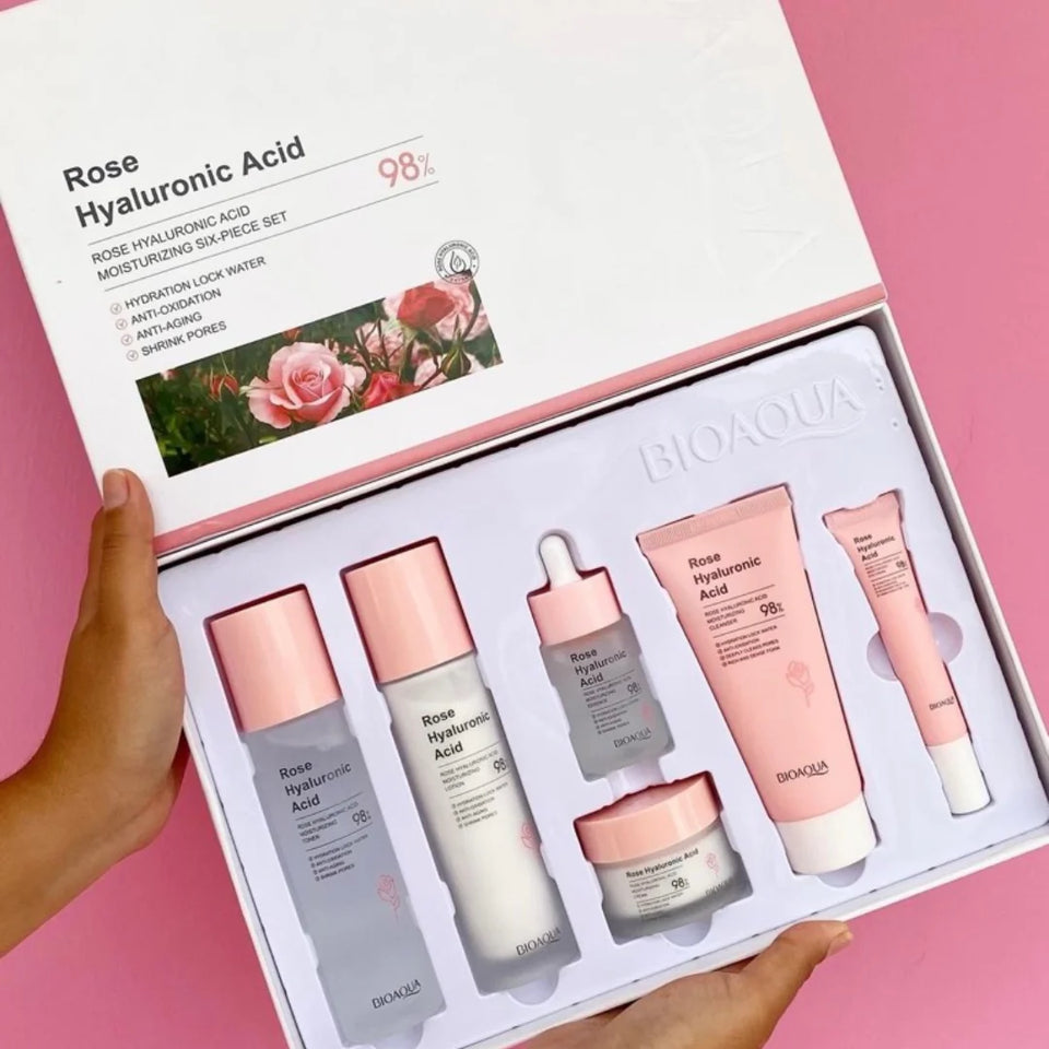 Kit Rutina de Rosas con Ácido Hialurónico Bioaqua